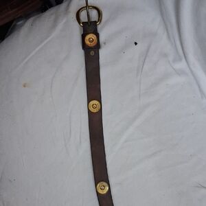 Kids' Brown Belt with Gold Accents